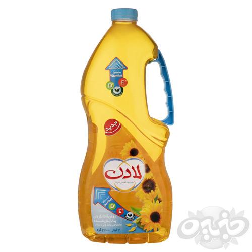 لادن روغن مایع آفتابگردان 2700 گرمی بطری با آنتی اکسیدان طبیعی آبی