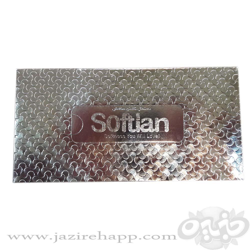 سافتلن دستمال کاغذی ۳۰۰ برگ نقره ای