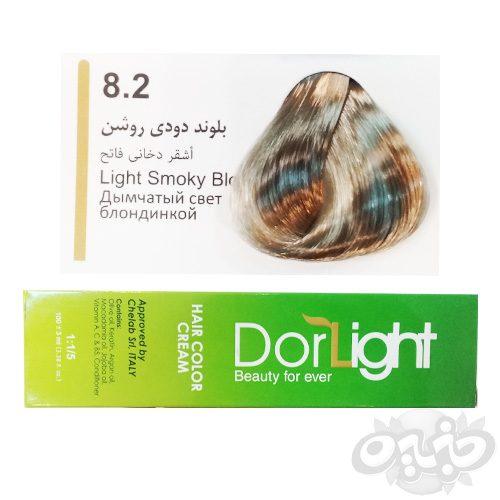 دورلایت رنگ مو شماره ۸٫۲ رنگ بلوند دودی روشن حجم ۱۰۰ میل
