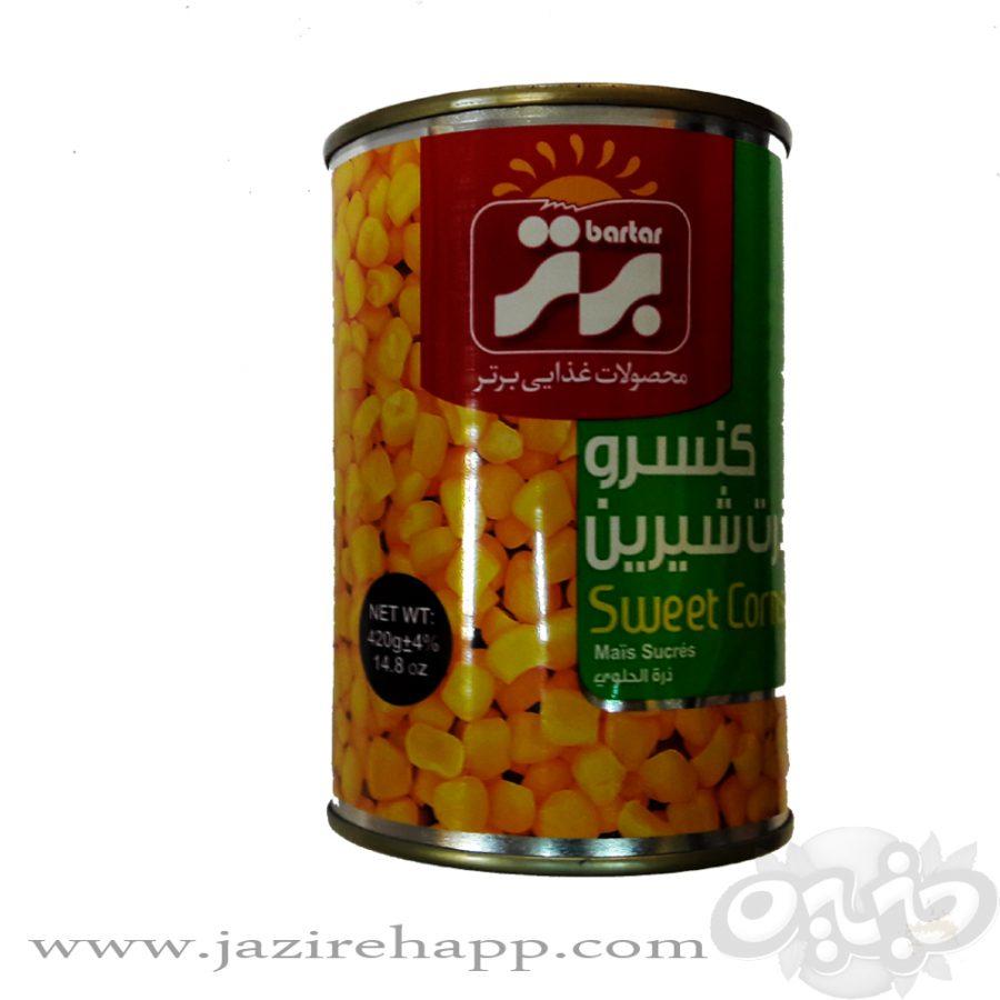 برتر کنسرو ذرت شیرین ۳۸۰ گرمی