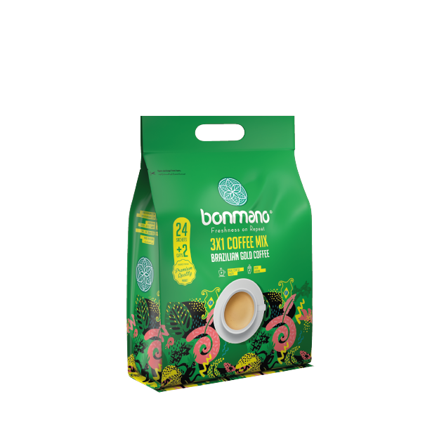 بن مانو قهوه فوری با قهوه گلد برزیل  ۱*۳  24 عددی