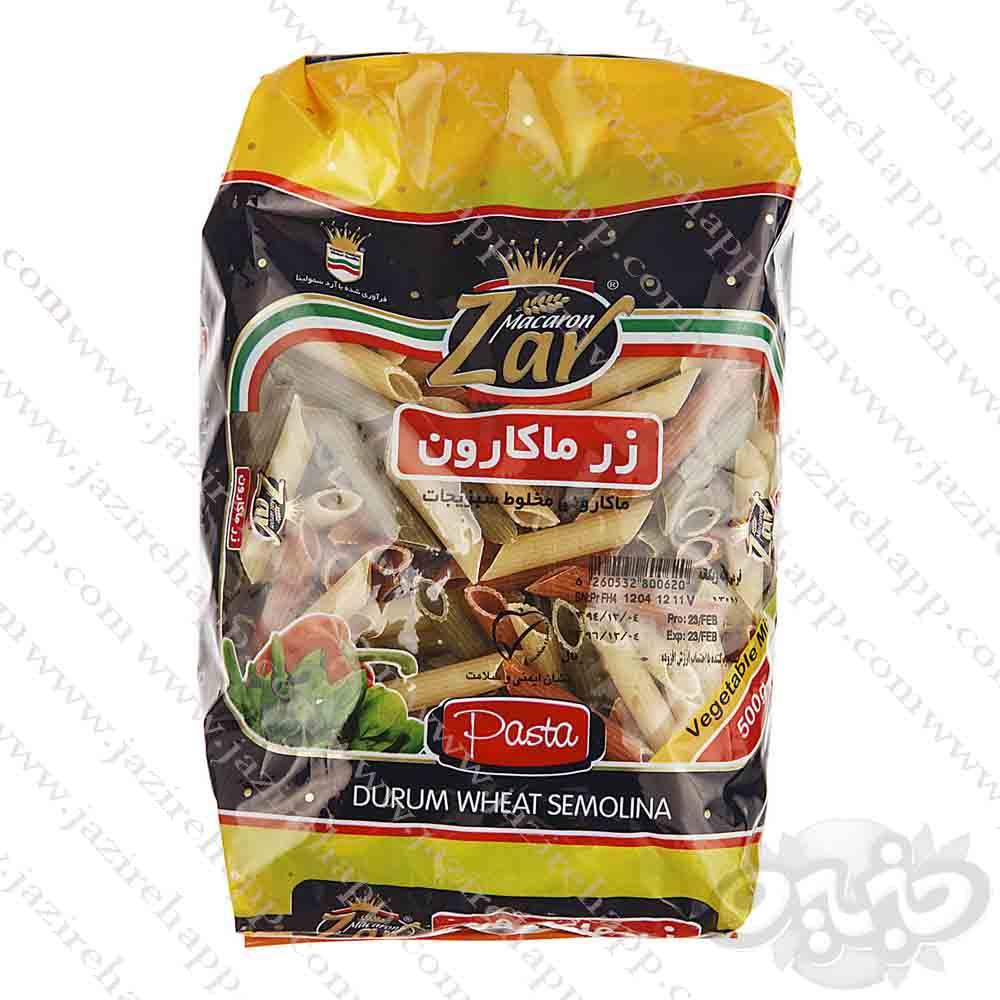 زر ماکارون فرمی پنه ریگاته با طعم سبزیجات ۵۰۰ گرم