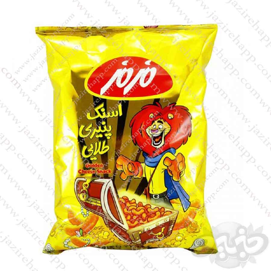 مزمز اسنک پنیری طلایی خانواده ۱۱۰گرم