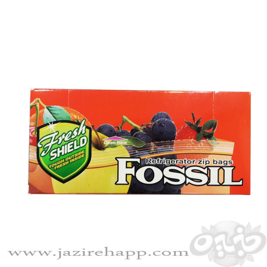 فسیل کیسه فریزر زیپ دار ۱۳*۱۶  50 عددی