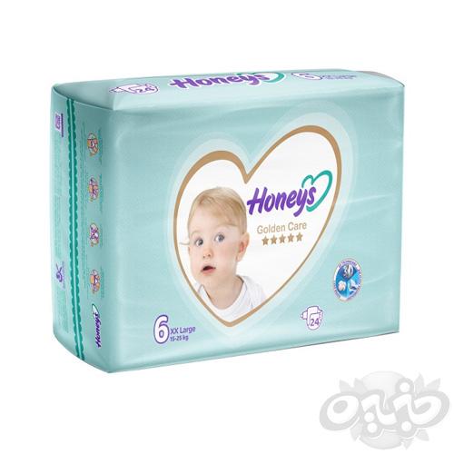 هانیز پوشک سایز ۶ بسته ۲۴ عددی