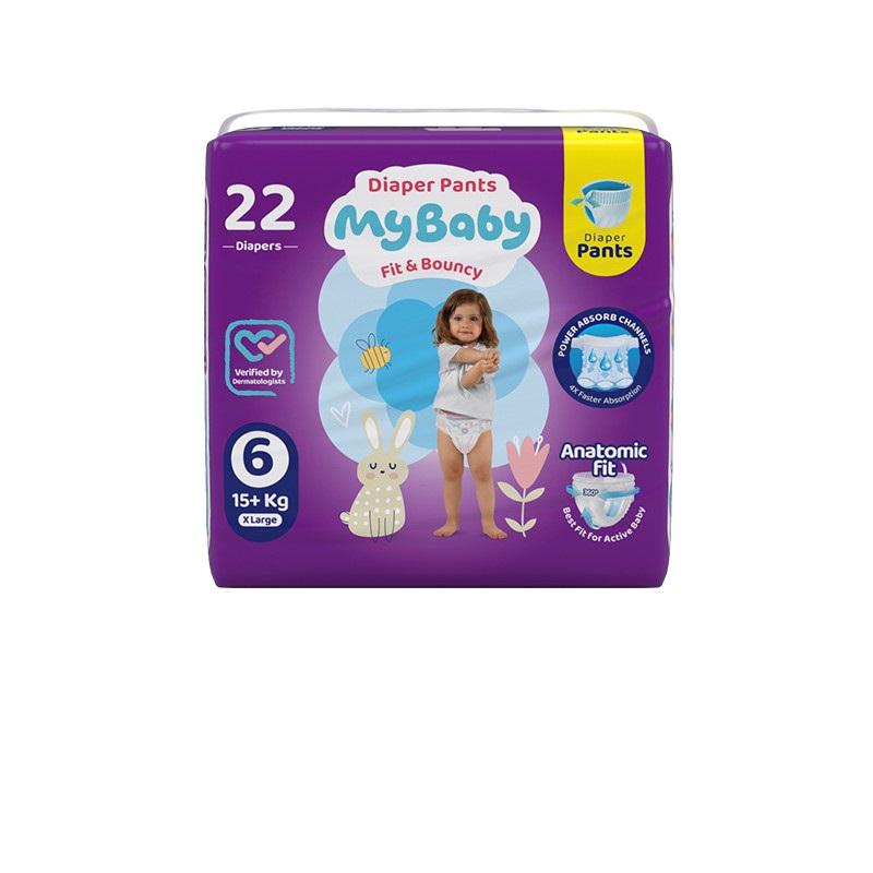 مایبیبی پوشک شورتی کانالدار سایز 6