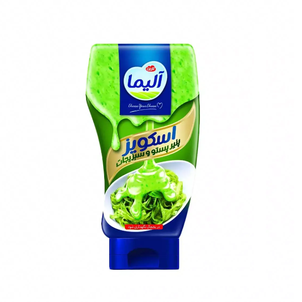 هراز پنیر اسکویز پستو 400 گرمی آلیما
