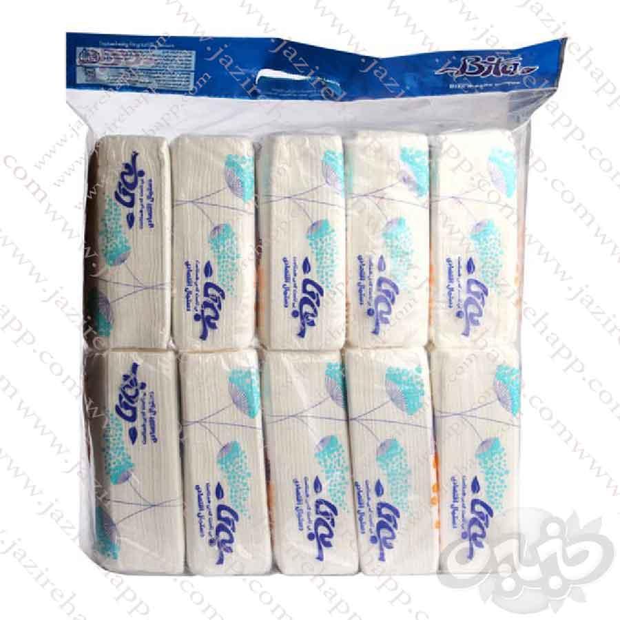 بی تا دستمال خانواده در بسته نایلونی ۱۰ عددی