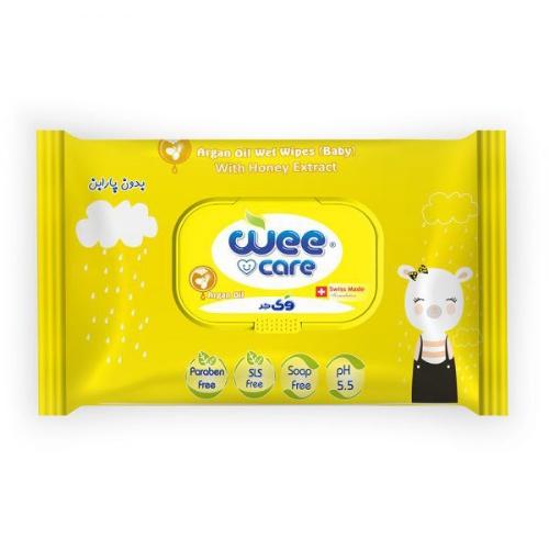وی کر دستمال مرطوب کودک ۷۲ برگی حاوی روغن آرگان