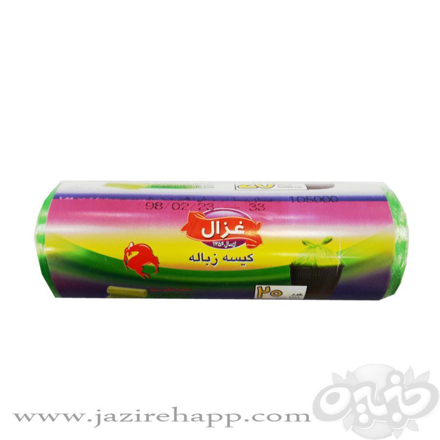 غزال کیسه زباله تک رول پرفراژی (سبز) ۸۰*۵۵