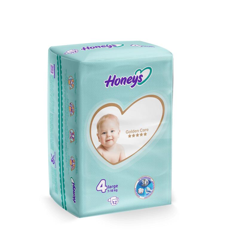 هانیز پوشک سایز 4 بسته 12 عددی