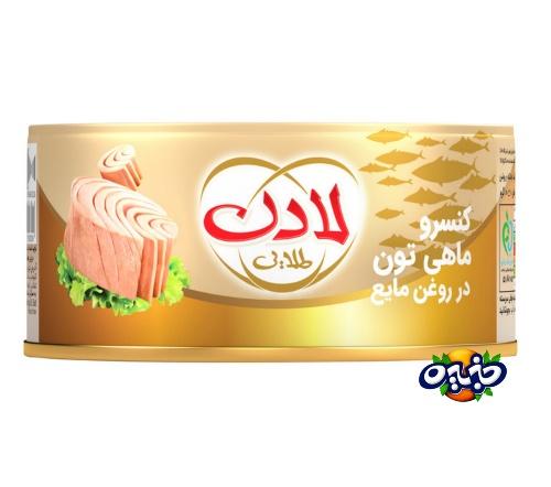 کنسرو ماهی تن روغن گیاهی ۱۸۰ گرمی طلایی لادن