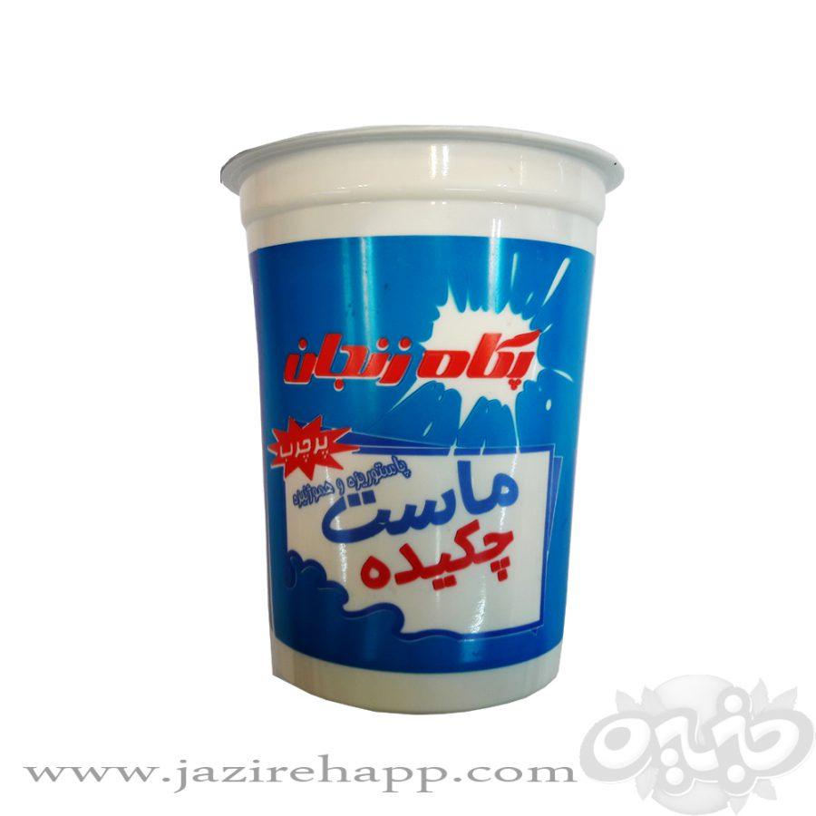 پگاه ماست چکیده ۵۰۰گرمی زنجان (لیوان آبی رنگ)