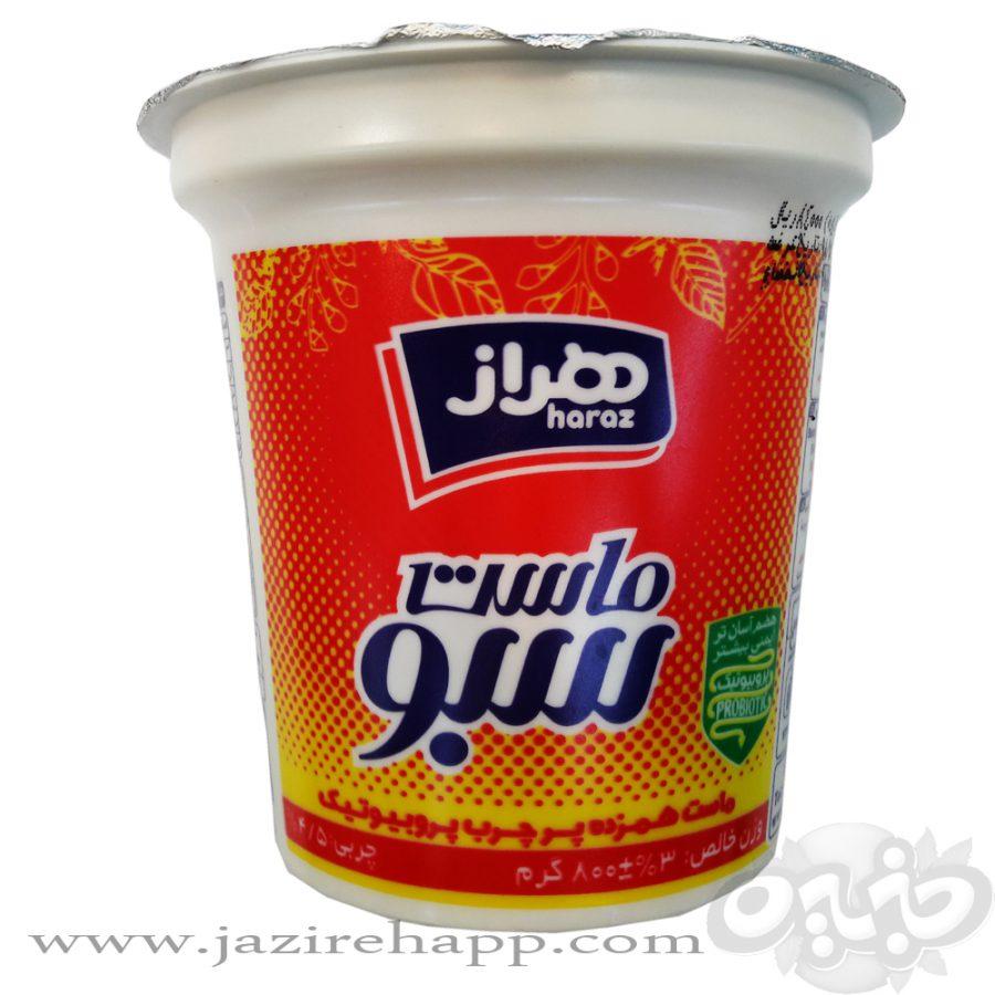 هراز ماست همزده ۶% (۸۰۰ گرمی )