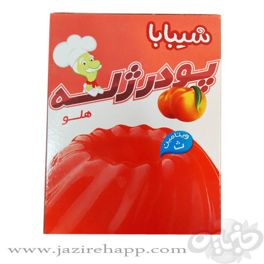 شیبا پودر ژله هلو 100 گرم