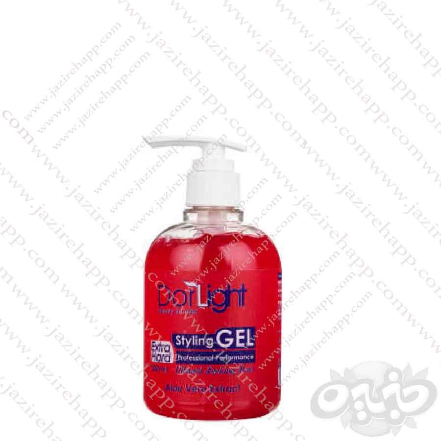 دورلایت ژل مو پمپی قرمز مدل Hard  حجم ۳۰۰ میل