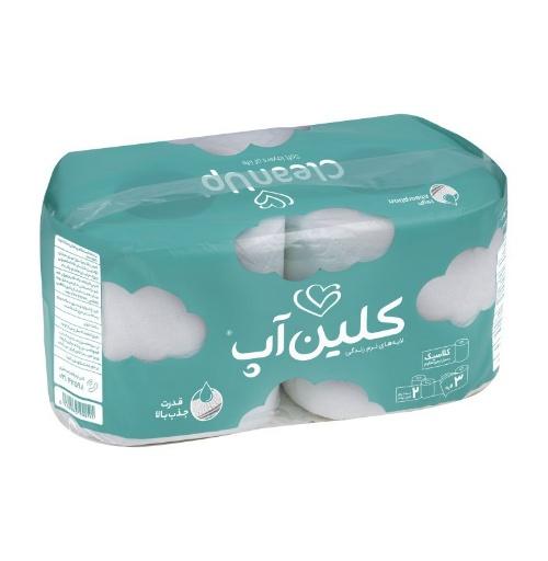 کلین آپ دستمال توالت - طرح ابر - ۲ رول