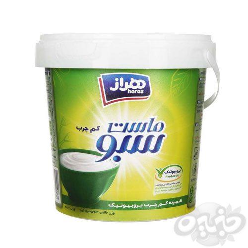 هراز ماست سبو کم چرب همزده سطلی  1500 گرم