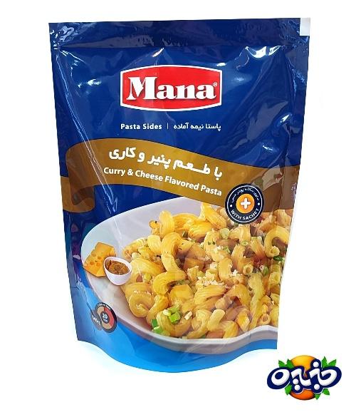 مانا ماکارونی فرمی نیمه آماده با طعم پنیر وکاری