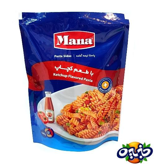 مانا ماکارونی فرمی نیمه آماده با طعم کچاب
