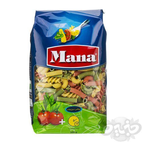 مانا پاستا میکس سبزیجات 500 گرم
