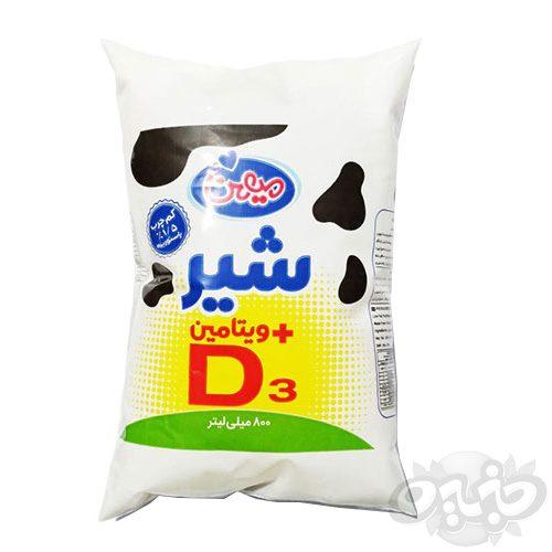 میهن شیر نایلونی کم چرب 800 گرمی D3