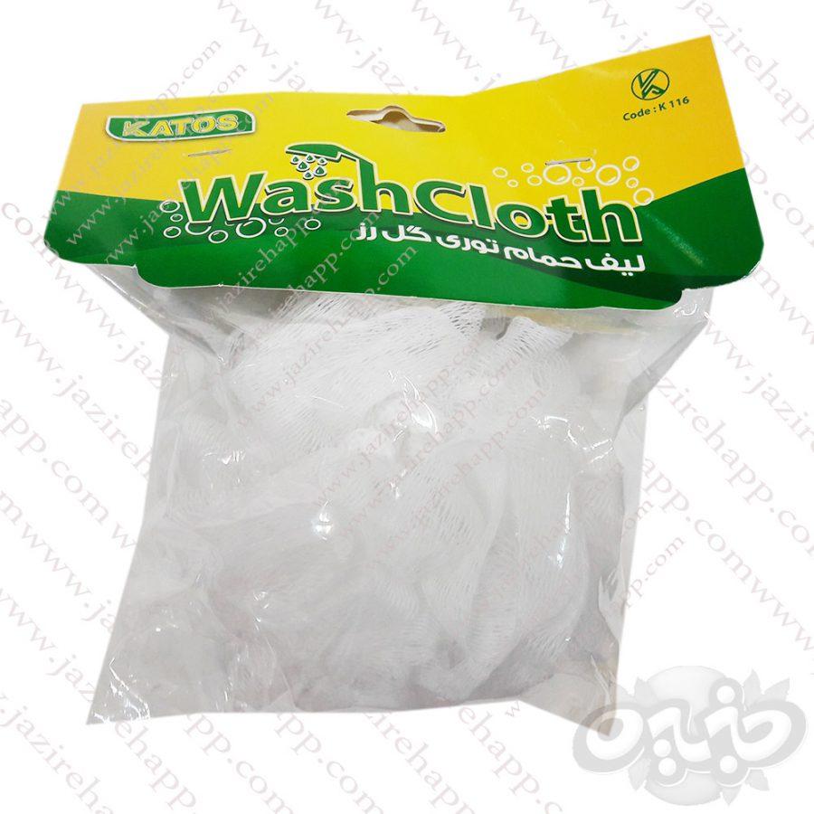 کاتوس لیف حمام توری طرح گل