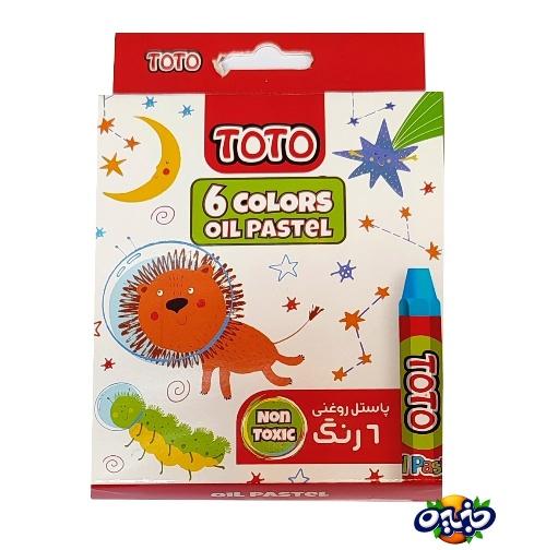 پاستل ۶ رنگ مقوایی توتو