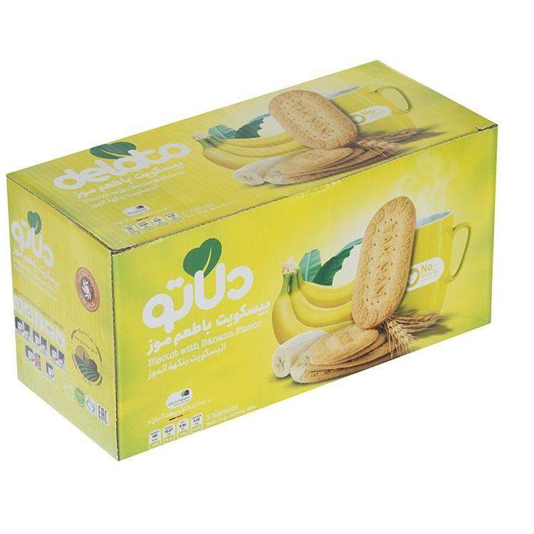دلاتو بیسکوئیت پذیرایی موز 900 گرمی