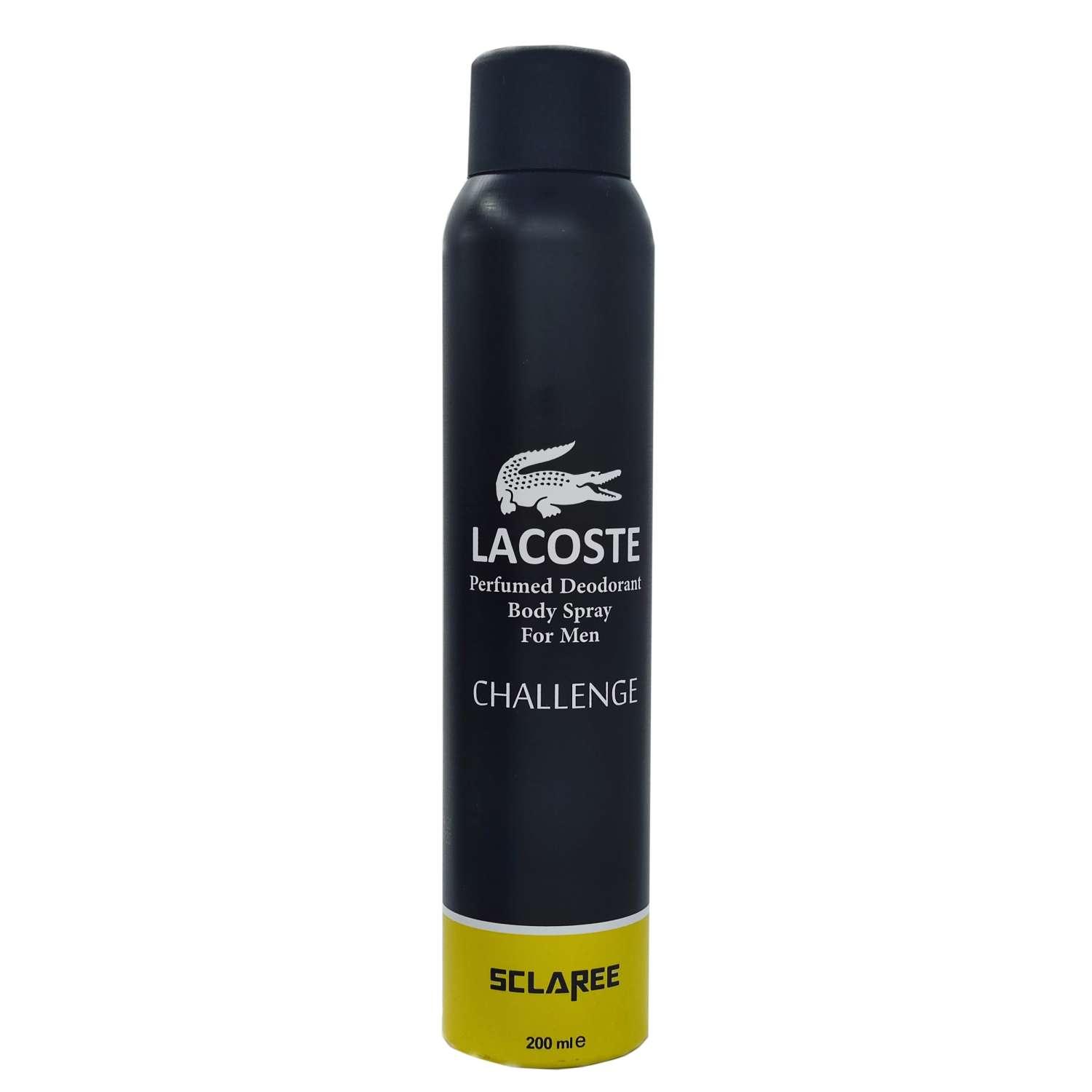 اسکلاره اسپری lacoste challenge خوشبو کننده بدن 200میل