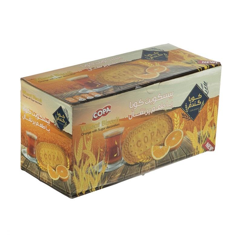 کوپا بیسکویت جعبه ای گندم با طعم پرتقال 900 گرمی