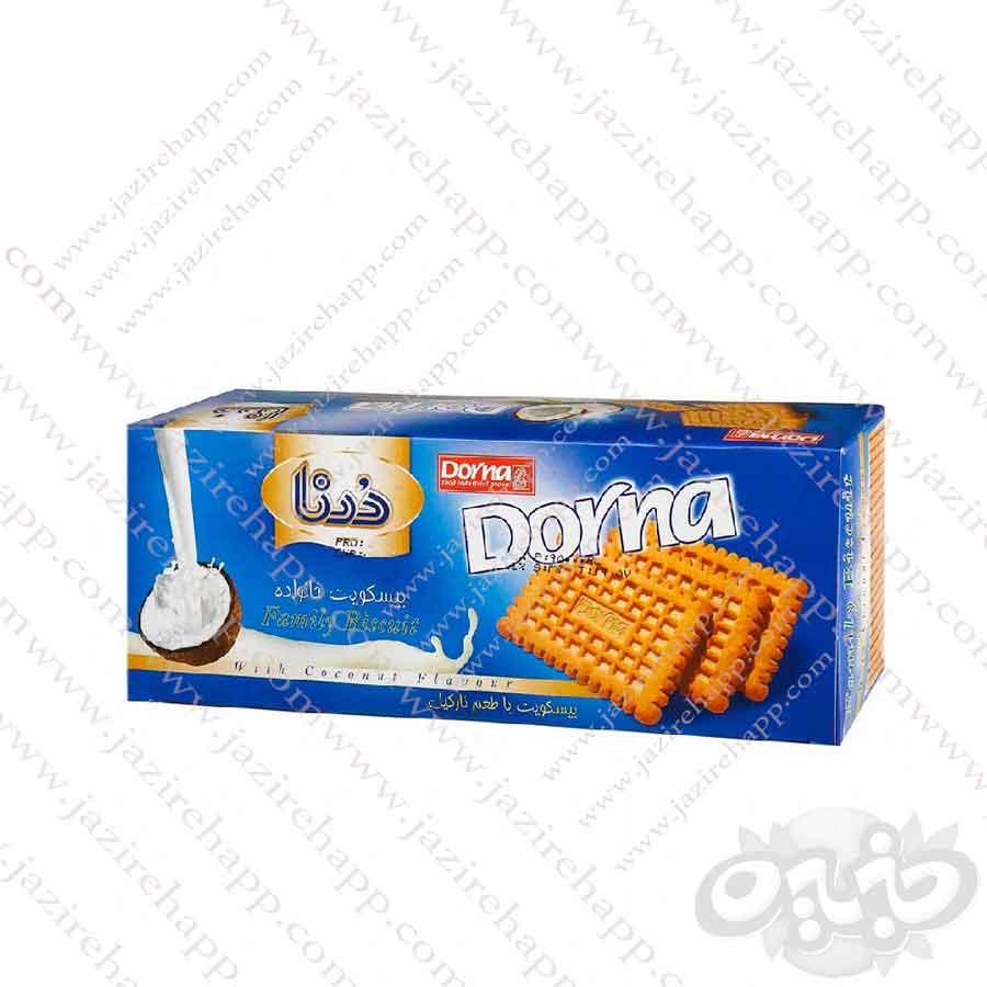درنا بیسکویت خانواده نارگیل ۷۵۰ گرمی