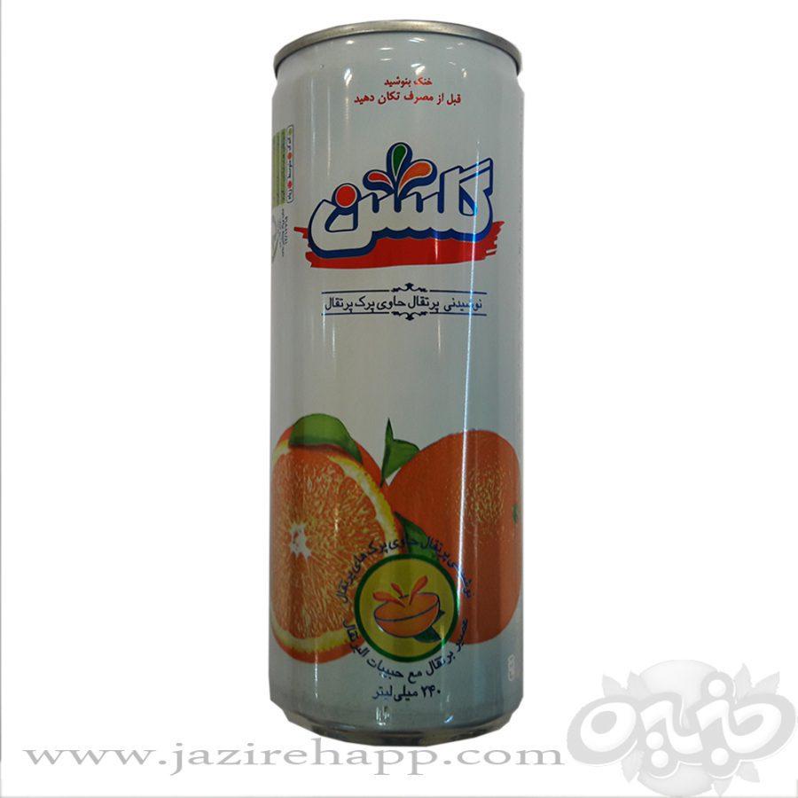 گلشن آبمیوه قوطی پالپ دار پرتقال ۲۴۰ سی سی