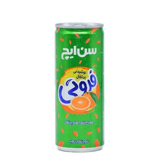 سن ایچ نوشیدنی پرتقال فروتی قوطی ۲۵۰ سی سی