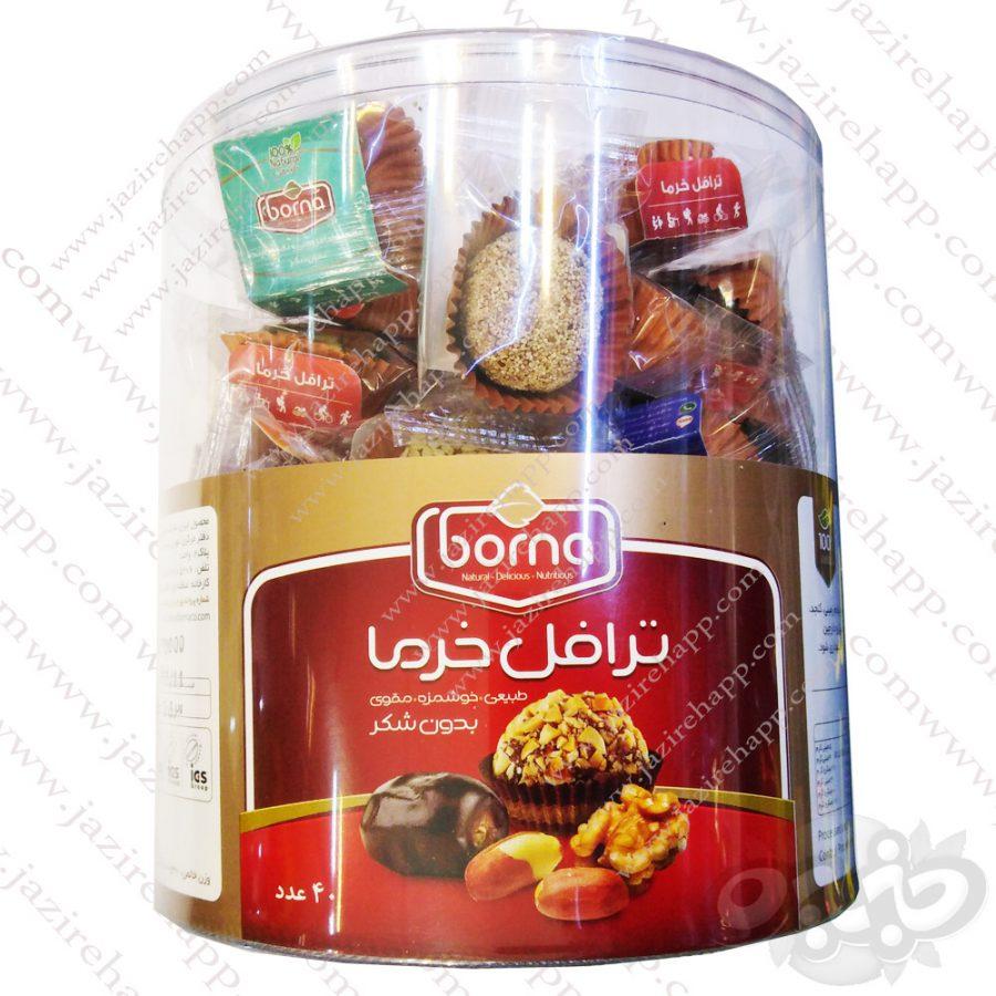 برنا ترافل خرمایی۴۰ مخلوط عددی ۶۰۰ گرمی