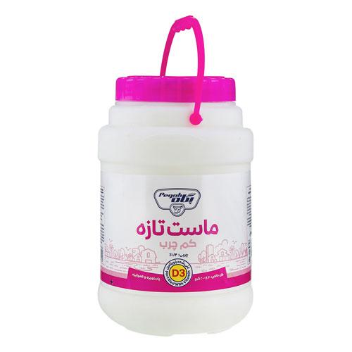 پگاه ماست دبه ای 2 کیلویی 1.4درصدچربی (کم چرب) غنی شده با ویتامین D3