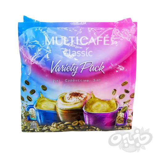 مولتی کافه بسته ترکیبی (1*3 کاپوچینو مولتی  1*2) 24 عددی