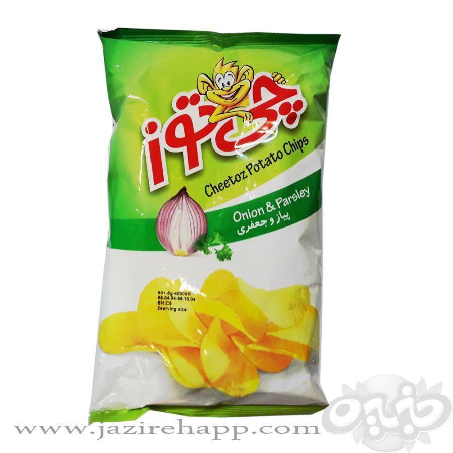 چی توز چیپس پیاز جعفری متوسط ۶۰ گرمی